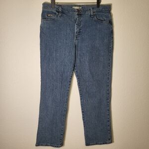 Lee Short Relxed Fit Straight-Leg Denim Jeans size 14 Short